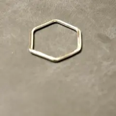 シルバー リング　六角形