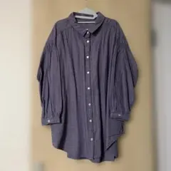 サマンサモスモス、ダークパープル 長袖シャツ