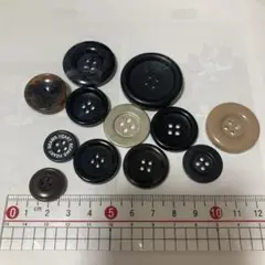 ボタン 12個セット 様々なサイズと色 大きめ まとめ売り