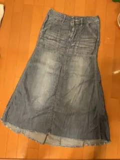 デニムフレアマーメイドロングスカート/キャナルジーン/セレクトのサムネイル