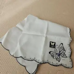 新品　ハナエモリ　HM 蝶刺繍 ハンカチ 45cmのサムネイル