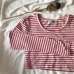 ボーダーカットソー