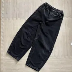 GU GIRLSバレルレッグジーンズ