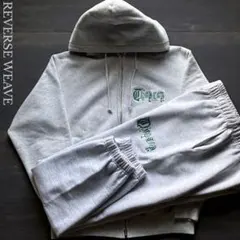 未使用 CHOP TOP リバースウィーブ スウェットセットアップ 刺繍ロゴ