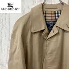 【激レア】90s Burberry バーバリー　ステンカラーコート　ノバチェック