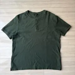 バナリパ　ワッフル　サーマル　ヘンリーネック　Tシャツ　グリーン XLのサムネイル