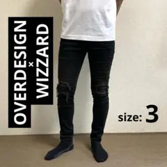 OVERDESIGN × WIZZARD ダメージ加工 SKINNY PANTS