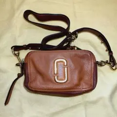 【MARC JACOBS】ブラウンレザー ショルダーバッグ[お値下げしました]