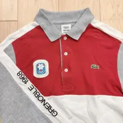 ラコステ　LACOSTE オリンピック　ヘリテージ　ポロシャツ3(Mサイズ相当)