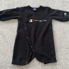 Champion ブラックロンパース 60-70