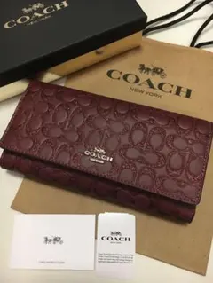 【期間限定お値下げ中】【コーチ グリッター シグネチャー 長財布☆新品 】