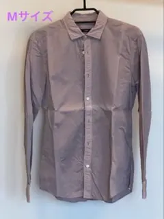 Z Zegna 薄紫 長袖シャツ Drop 8 Fit