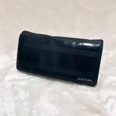 DIESEL ディーゼル 長財布 本革 レザー ブラック メンズ シンプル
