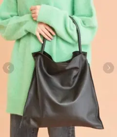 UNITED ARROWSソフトレザー ワンハンドルトートバッグ