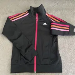 adidas ジャージ 130 黒/ピンク