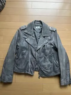 ディーゼル グレー レザー ジャケット サイズ48 - メルカリ