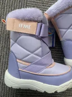 【新品・タグ付】IFME スノーブーツ 16.0cm パープル 撥水 防寒