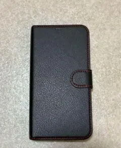【新品未使用半額以下】iPhone16手帳型スマホケース ブラック レッド