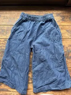 ダークブルー デニム ハーフパンツ 子供