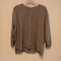 SM2 サマンサモスモス グレーチェックブラウス