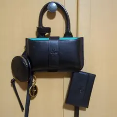 SINSIN工房 ハンドバッグ レザー グレージュ スカラップ - メルカリ