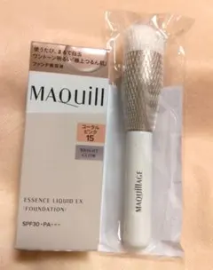 マキアージュ白玉ファンデ コーラルピンク15 ブラシ付き