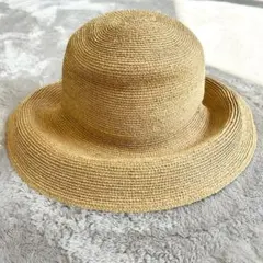 美品✨ヘレンカミンスキー ラフィアハット プロヴァンス8 ヌガー