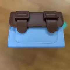 MERIMIES ショルダーバッグ 水色と茶色　バイカラー　クロスボディバッグ