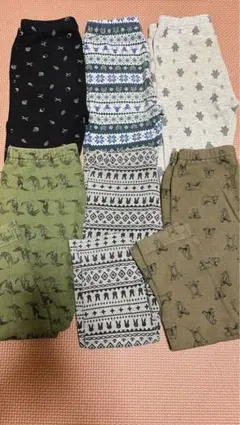 子供服　柄物　UNIQLO レギンス　90センチ　6本