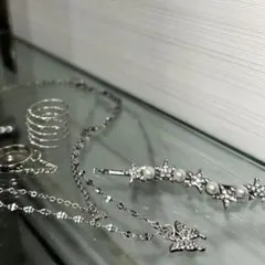 アクセサリー13点⟡.· 『ネックレス、ピアス、リング、ブレスレット、ヘアピン』