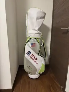 PGA TOUR CHAMPIONSHIP キャディバッグ ホワイト/グリーン