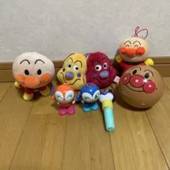 アンパンマン ぬいぐるみ・フィギュア7点セット まとめ売り 知育玩具