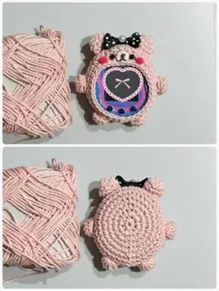 たまごっちユニカバー　238 キラキラくまちゃんピンク