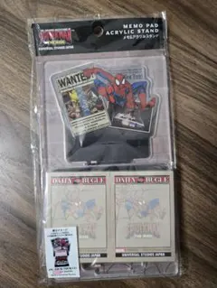 USJ スパイダーマン メモ＆アクリルスタンド