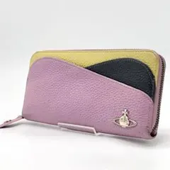 ヴィヴィアン・ウエストウッド オーブ ラウンドファスナー マルチカラー 長財布