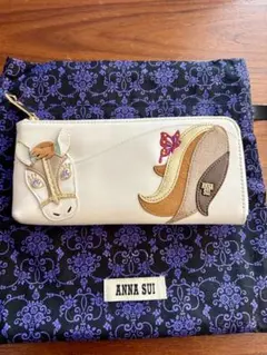 ANNA SUI 長財布 ホワイト 馬 猫 モチーフのサムネイル