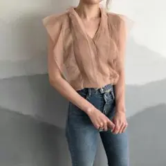 チュールトップス　レースのサムネイル