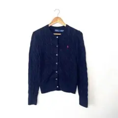 Polo by Ralph Lauren ケーブル カーディガン ネイビー M