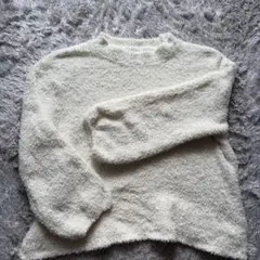 earth music&ecology アイボリー長袖セーター