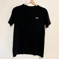 美品★ メンズ Tシャツ トップス 半袖 伸縮性 スポーツシャツ ブラック M