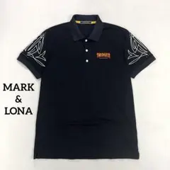 未使用　2024年モデル　MARK＆LONA ポロシャツ　ゴルフウェア　M お買い得品！【中古ゴルフウェア】MARK & LONA(マーク&ロナ) 半袖