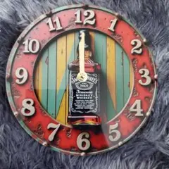 ジャックダニエル掛時計　20センチ 動作確認オッケー　返品不可