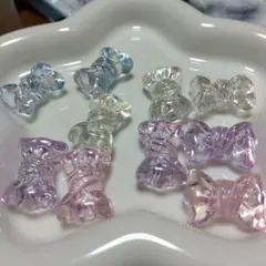 リボン型ビーズ 4色セット 23g②