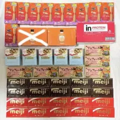 飲むみかん　明治チョコレート　アルフォート　プリッツ　クリームコロン　inゼリー