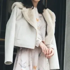 JILLSTUART ジルバイジルスチュアート ファー ライダース ジャケット