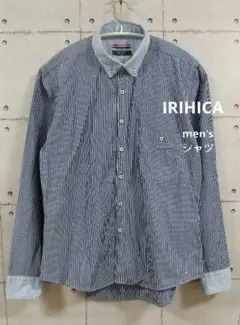 IRIHICA men'sストライプシャツ