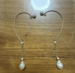 ゴールドパールイヤーカフ