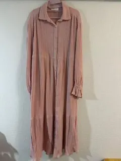 SNIDEL HOME ピンク シャツワンピース 長袖