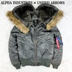 alpha × green label attached hood n2b M