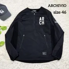 【アルチビオ】極美品 中綿スニード ブラック ビックロゴ 46サイズ メンズ